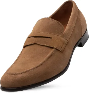 Dunross & Sons Men's Brookes Penny Loafer Slip-On Formal Business Shoes