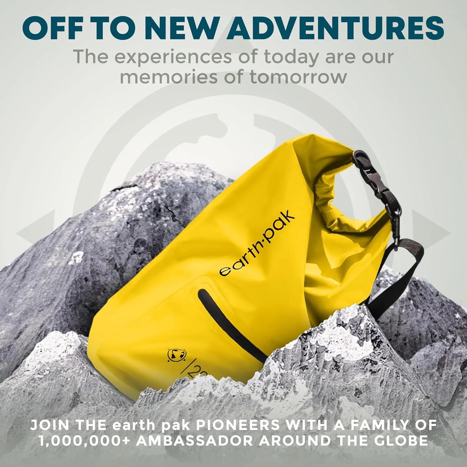 Earth Pak Waterproof Dry Bag with Zippered Pocket - Waterproof Dry Bag Backpack Keeps Gear Dry