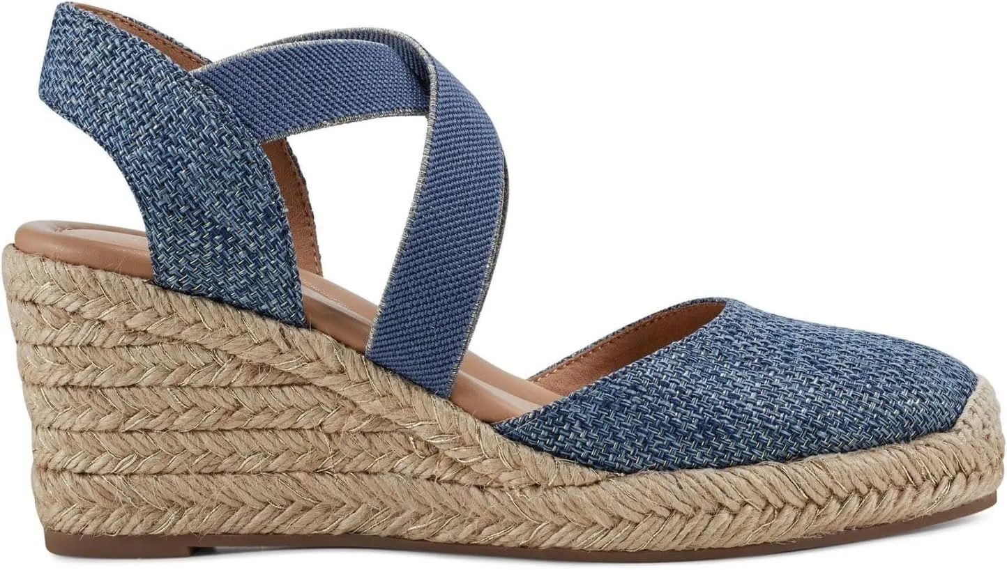 Easy Spirit Women's Meza Espadrille Wedge Sandal