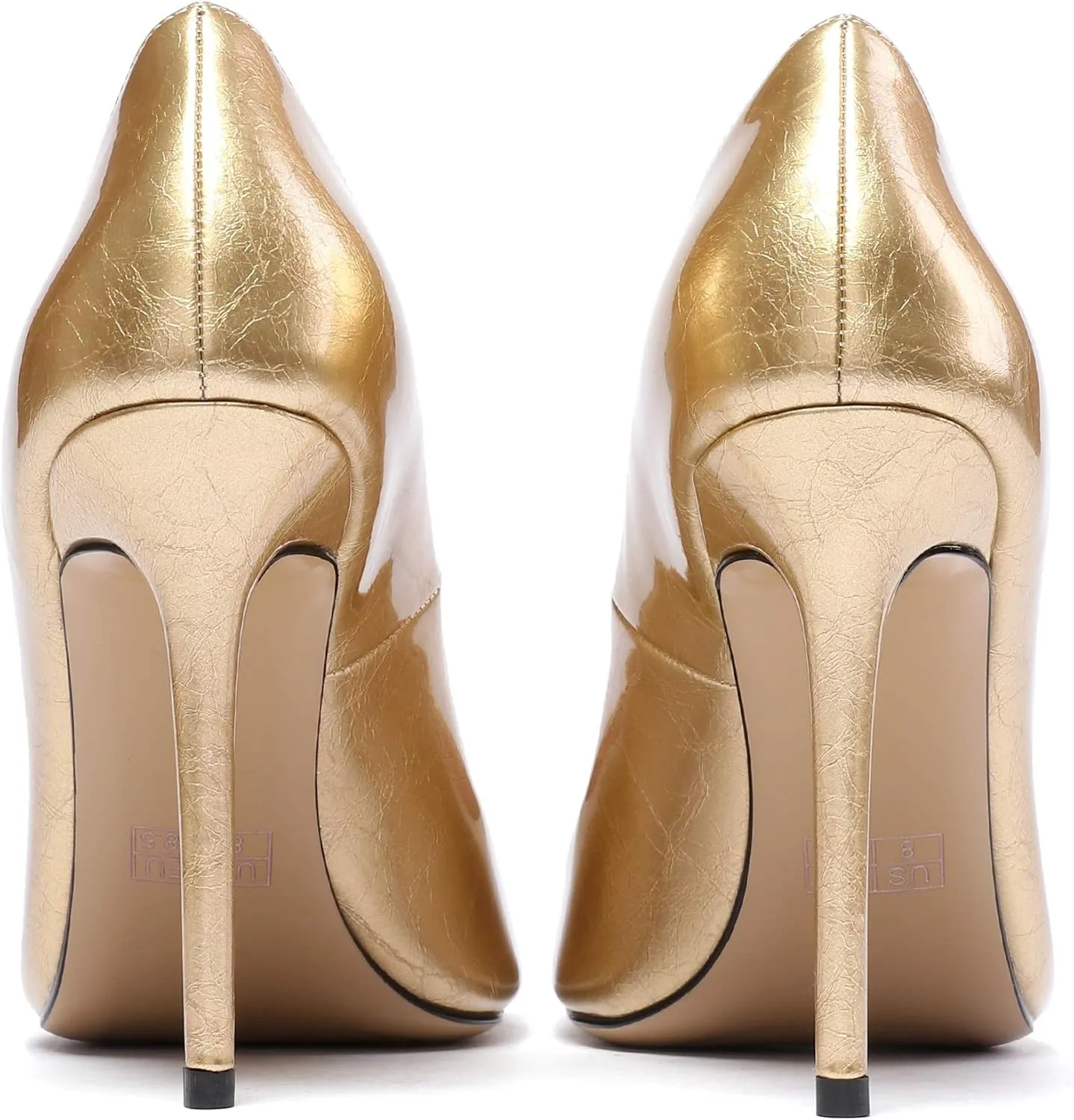 Eldof Women's Classic Dress Pumps Shoes, Sexy Pointed Toe 4" Stiletto High Heels, Office Formal Slip On Size 5-13