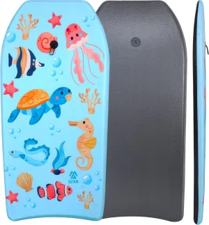 Elevon Lightweight Body Board with EPS Core and Wrist Leash