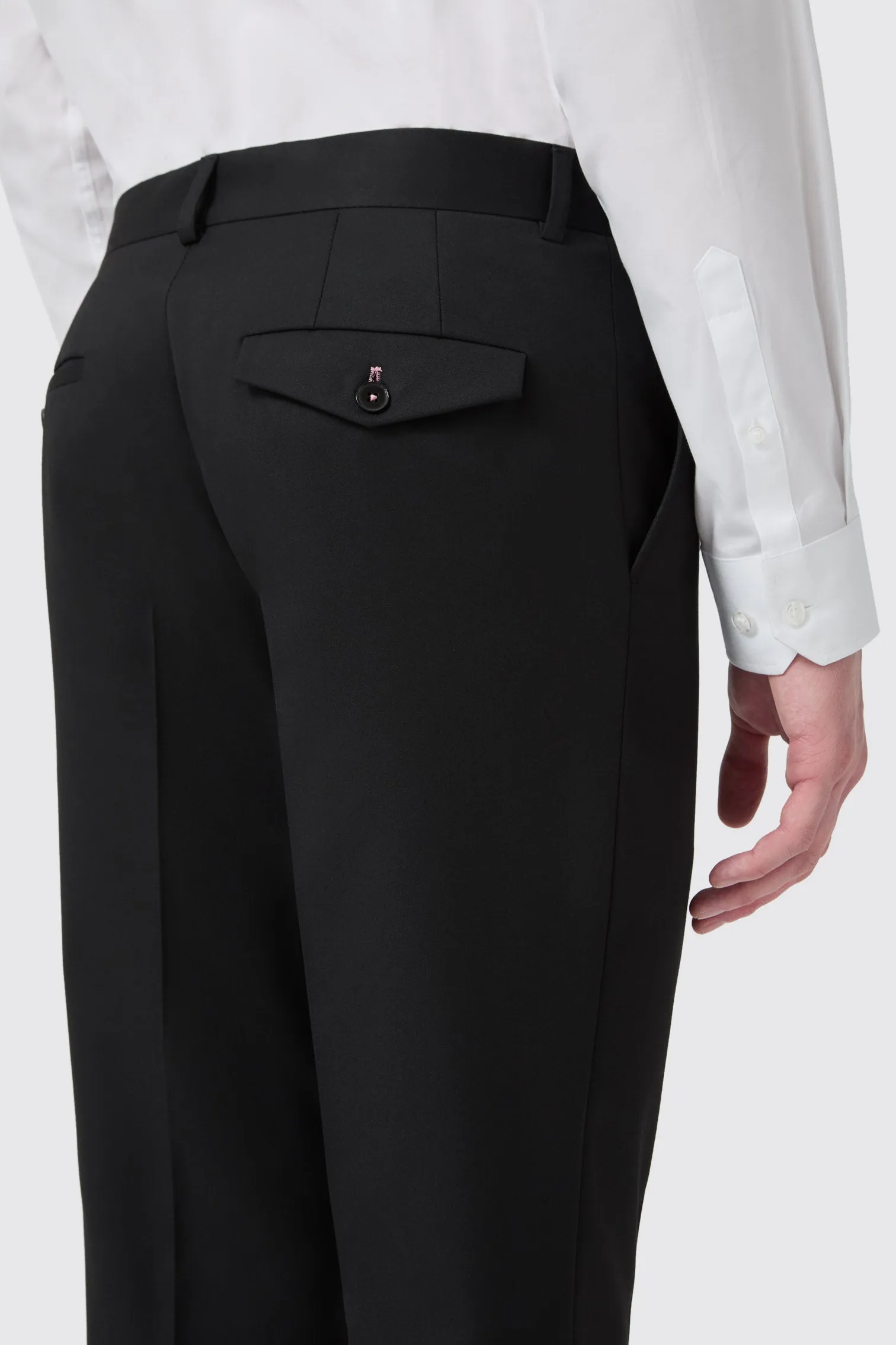 Ellroy Slim Fit Black Suit Trouser