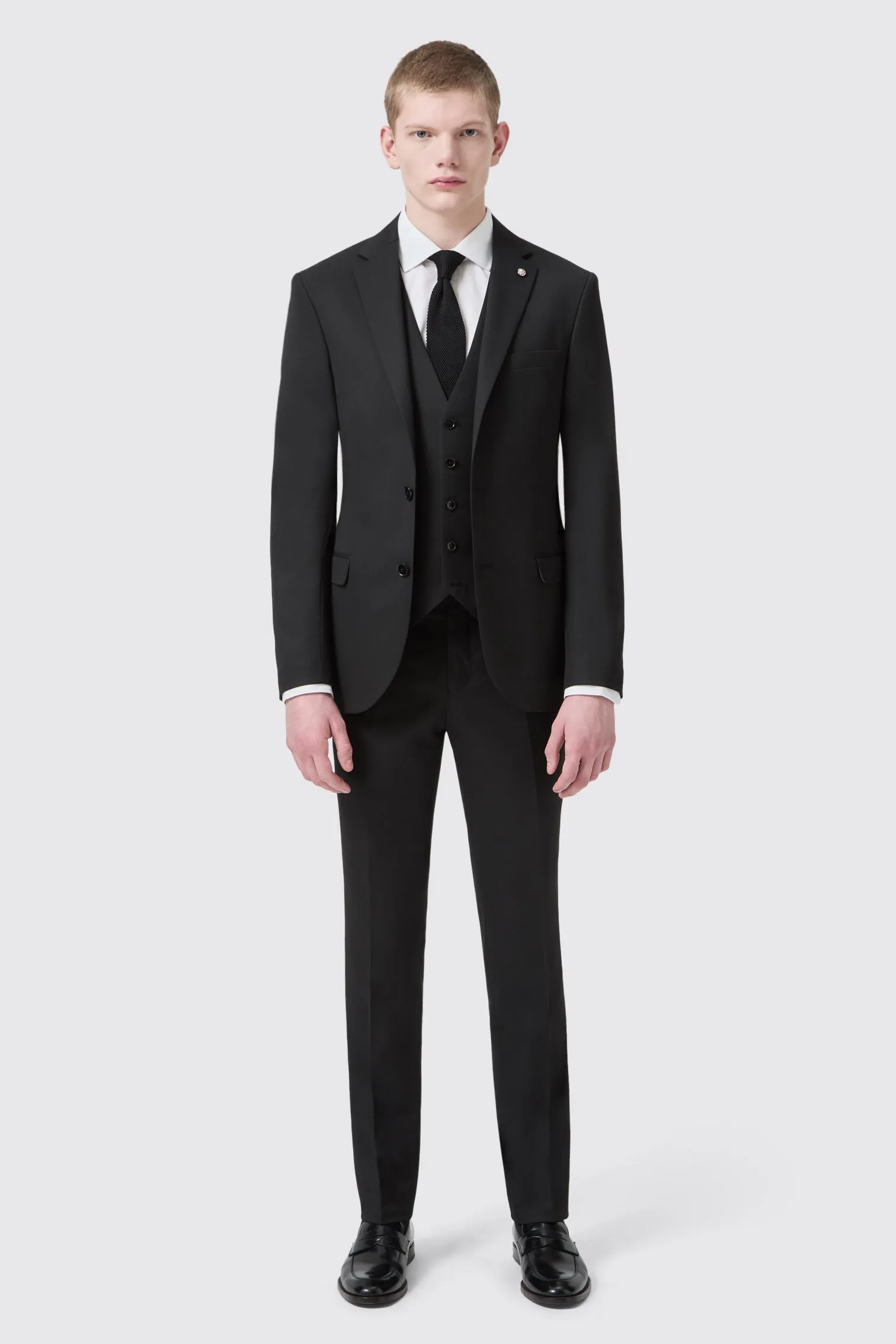 Ellroy Slim Fit Black Suit Trouser