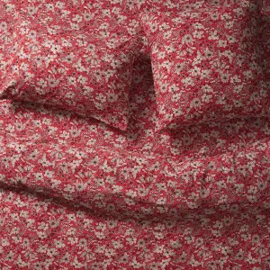Evette Cotton Fitted Sheet - Scarlet