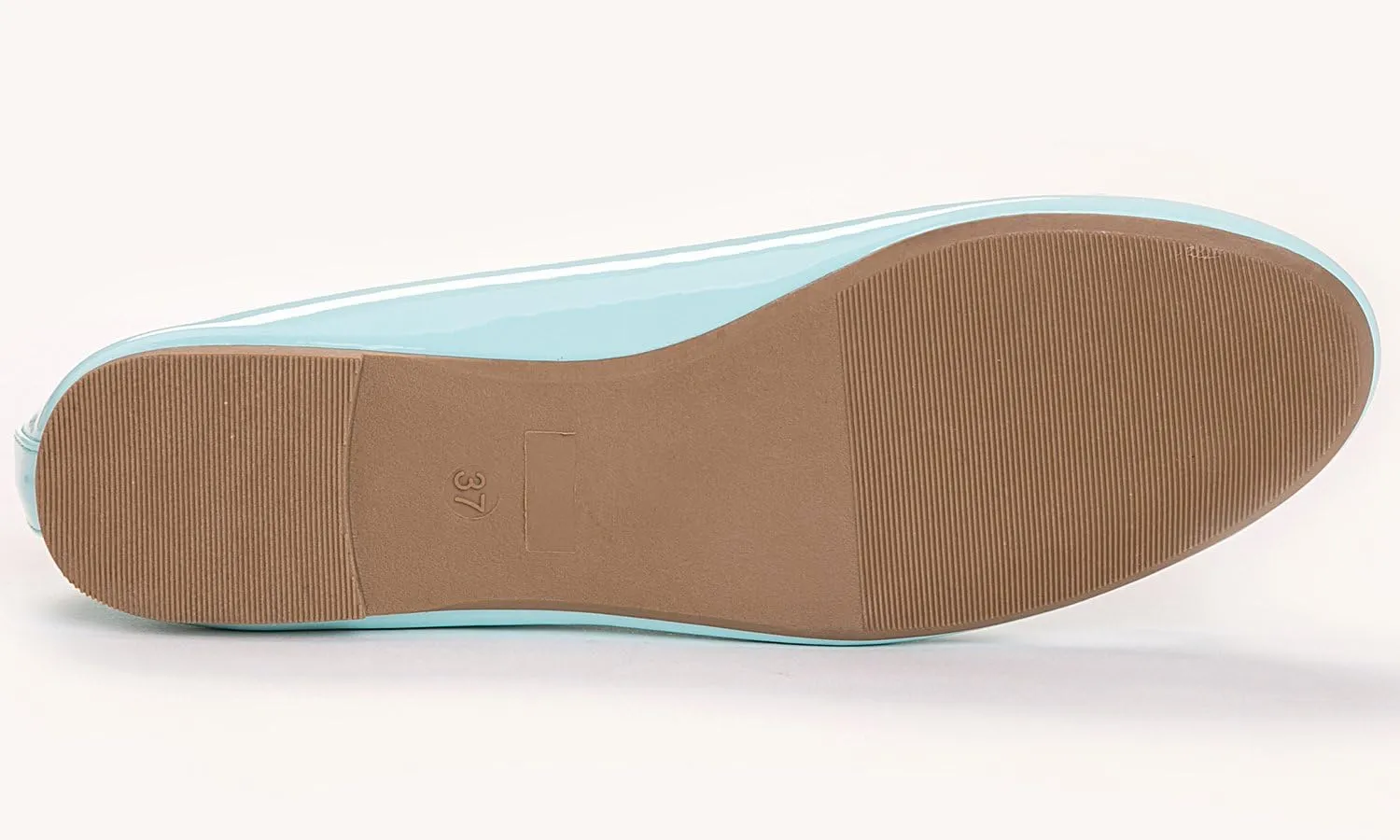 FEVERSOLE Women's Macaroon Colorful Memory Foam Cushion Insock Patent Ballet Flat