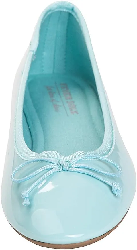FEVERSOLE Women's Macaroon Colorful Memory Foam Cushion Insock Patent Ballet Flat