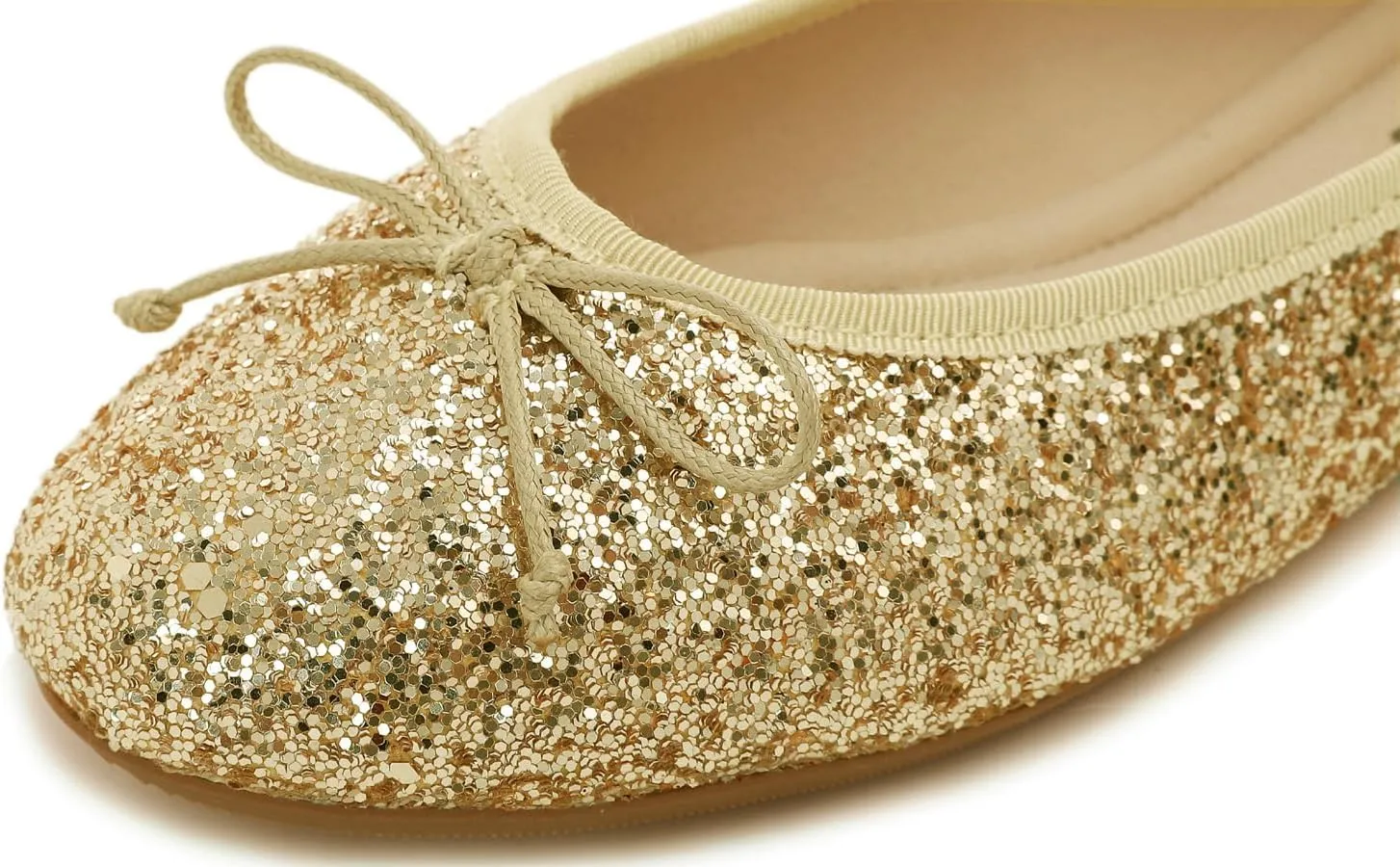 FEVERSOLE Women's Macaroon Colorful Memory Foam Cushion Insock Patent Ballet Flat