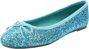 FEVERSOLE Women's Macaroon Colorful Memory Foam Cushion Insock Patent Ballet Flat