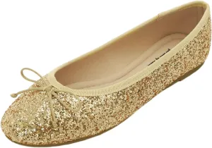 FEVERSOLE Women's Macaroon Colorful Memory Foam Cushion Insock Patent Ballet Flat