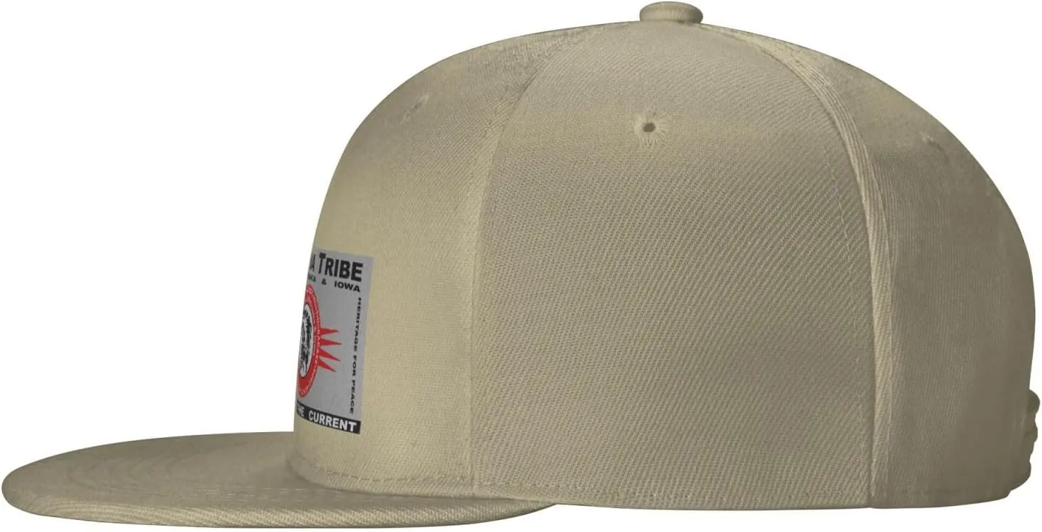 Flag of The Omaha Tribe of Nebraska & Iowa Snapback Hat Adjustable Flat Bill Brim Baseball Cap for Men Women Hats