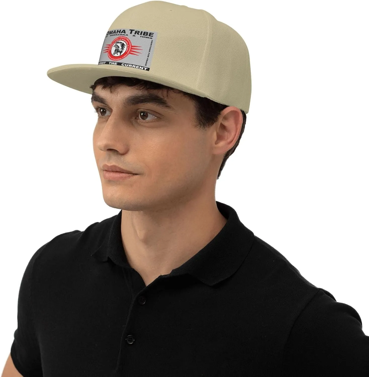 Flag of The Omaha Tribe of Nebraska & Iowa Snapback Hat Adjustable Flat Bill Brim Baseball Cap for Men Women Hats