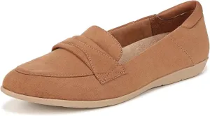 Flat Premium at a discount Broad collection Brown Toe Microfiber Classic Dr. Loafers Slip Emilia On Scholl's Pointed
