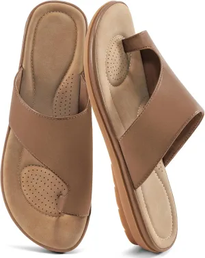 Flat Sandals for Women: Summer Beach Suitable for Women Comfortable Sandals Orthopedic Support Flats