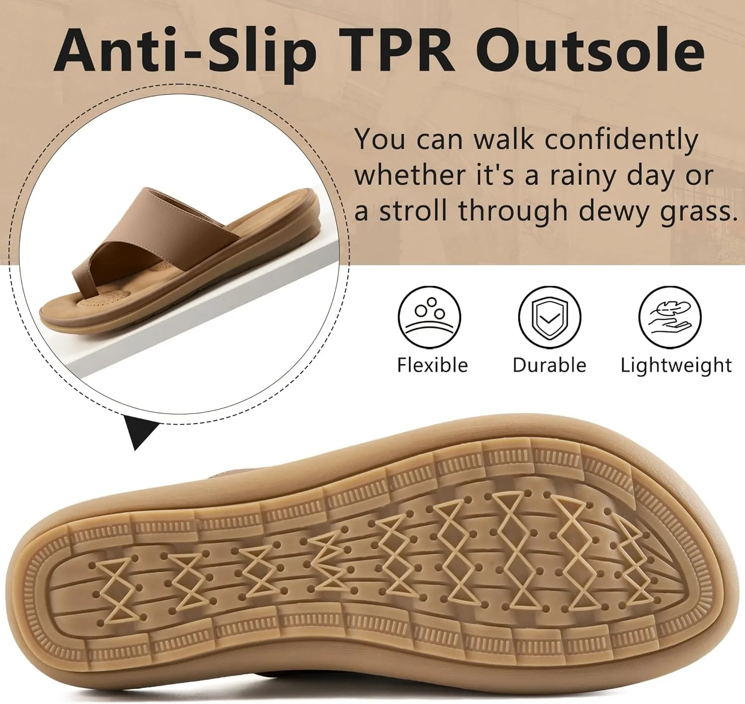 Flat Sandals for Women: Summer Beach Suitable for Women Comfortable Sandals Orthopedic Support Flats