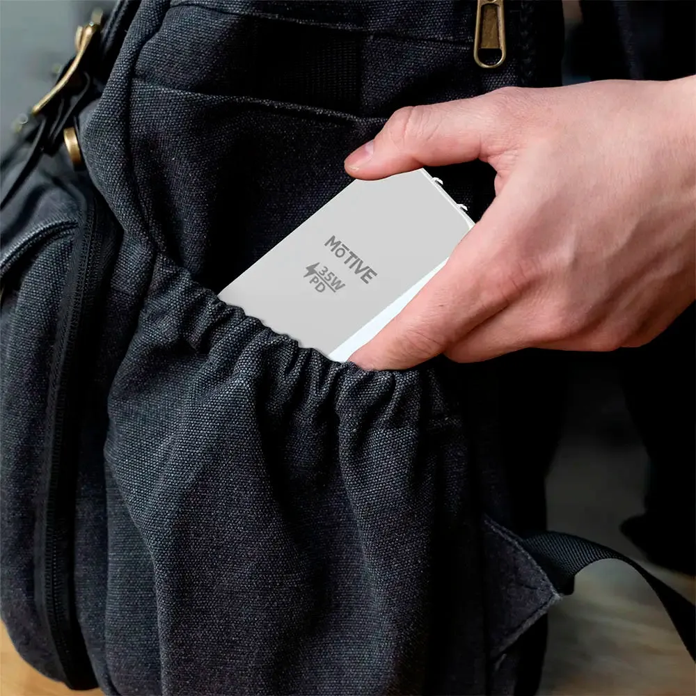 Flat Wall Charger, Dual Port USB-C & USB-A Super Fast Charging Block