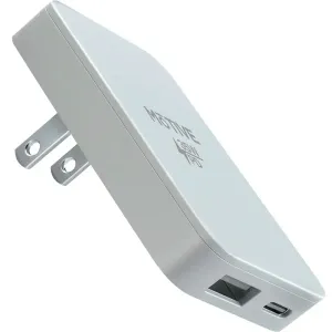 Flat Wall Charger, Dual Port USB-C & USB-A Super Fast Charging Block