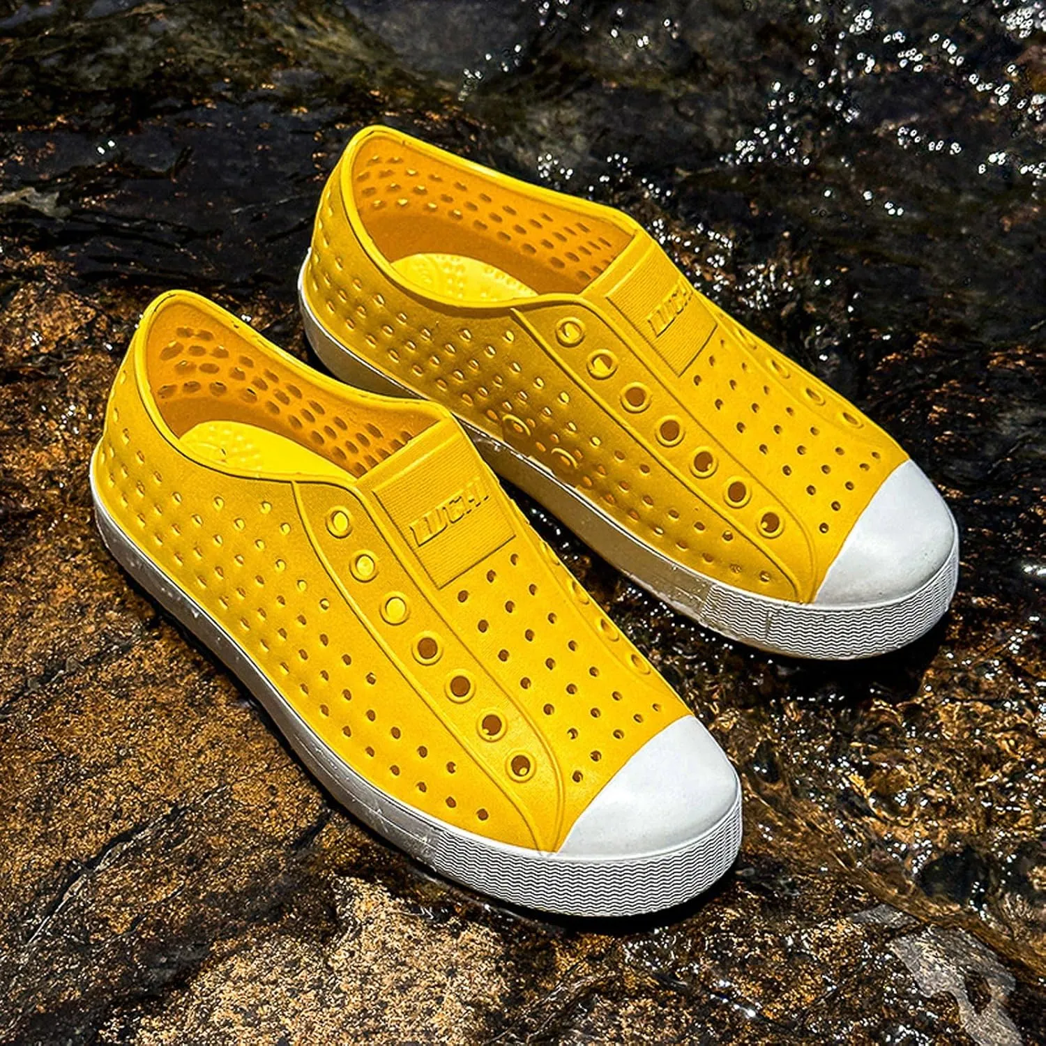 FLIOZY Waterproof Garden Clogs for Men and Women - Lightweight Breathable EVA Slip-On Shoes - Comfortable Non-Slip Casual Footwear for Outdoor, Beach, Everyday Wear