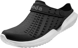 Flow Men Garden Clogs - Comfortable Recovery Shoes, Lightweight Waterproof Clogs, Sporty Style Slip-On, Breathable Quick-Dry Beach & Outdoor Water Sports Slippers