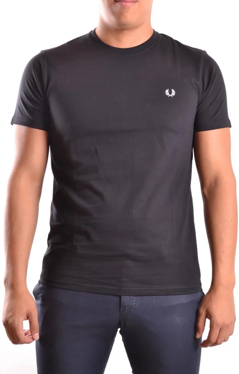 Fred Perry 100% Cotton Crew Neck Black T-Shirt Small