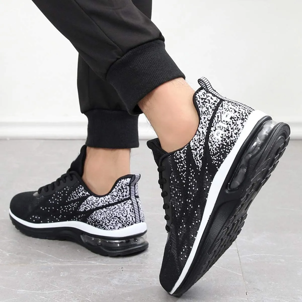 GANNOU Men's Athletic Running Shoes Fashion Sport Gym Jogging Tennis Fitness Sneaker (US 7-12.5)