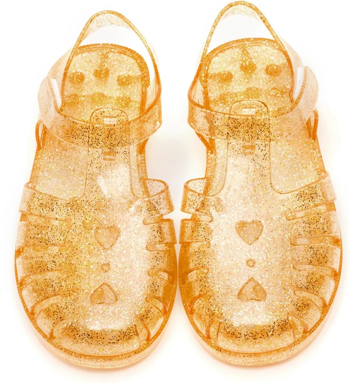 Girls Jelly Sandals Summer Costume Princess Dress Flat Breathable Waterproof Fisherman Gladiator Shoes For Girl Closed Toe Beach Flat-Sandals For Toddler Little Kid Big Kids