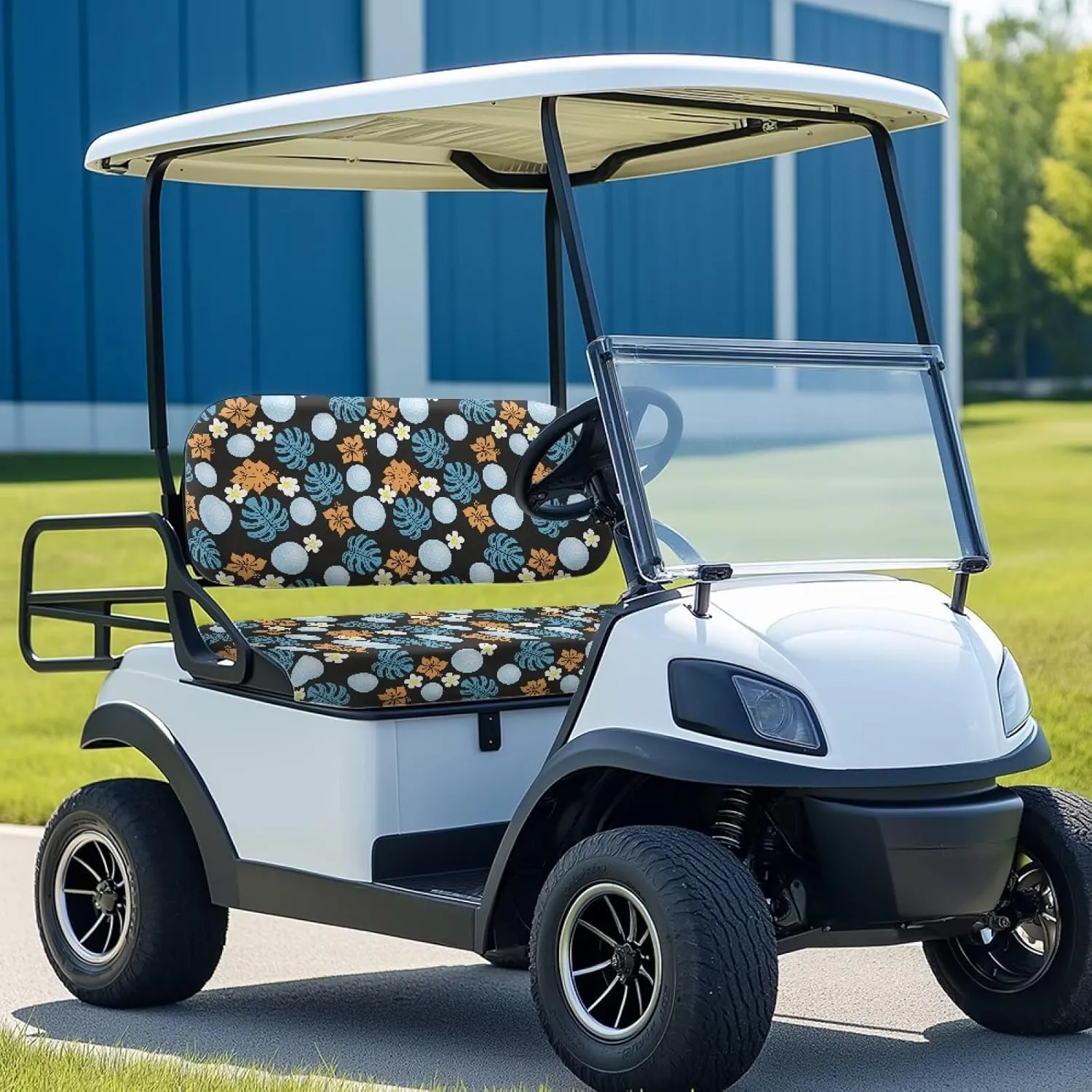 Golf Cart Seat Covers Set of 2 Soft Golf Blanket Towel Universal Cart Decoration Easy to Install