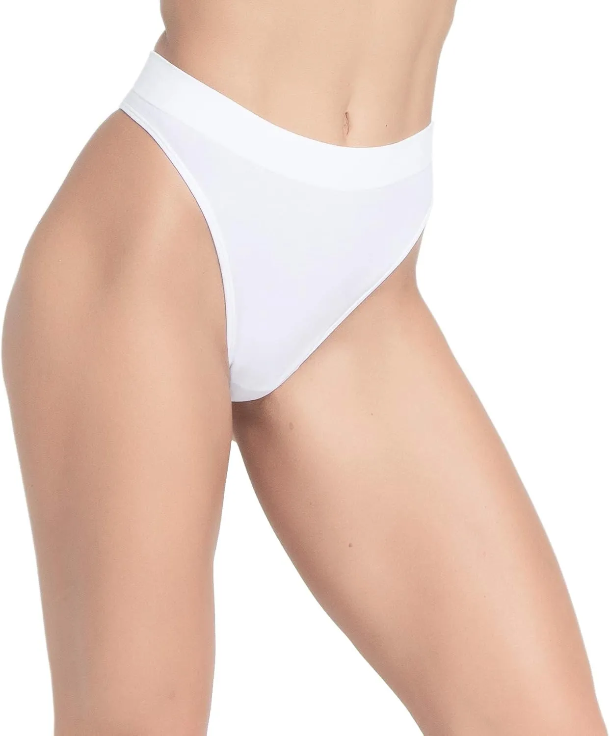GRANKEE Women's Breathable Seamless Thong Panties No Show Underwear Pack