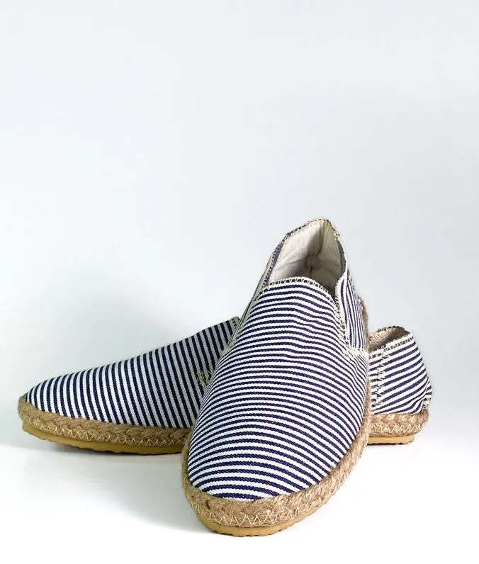 GROUNDING - Blue Stripe Slip On