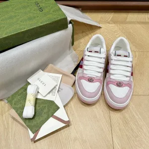 Gucci CALFSKIN TRAINER GG LIGHT Express worldwide PINK SCREENER Complete catalog WOMEN'S
