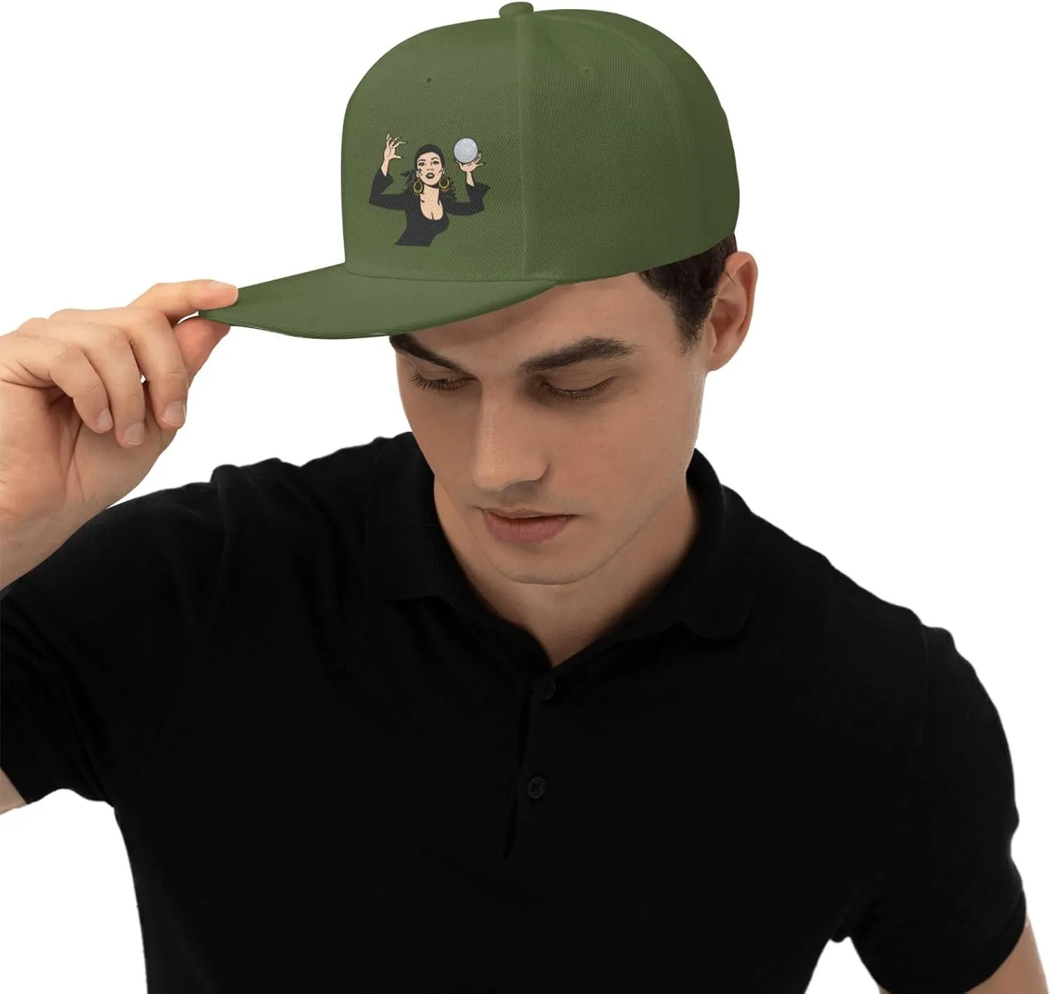 Gypsy Fortune Teller Snapback Hats for Men Women Baseball Cap Flat Bill Brim Hat