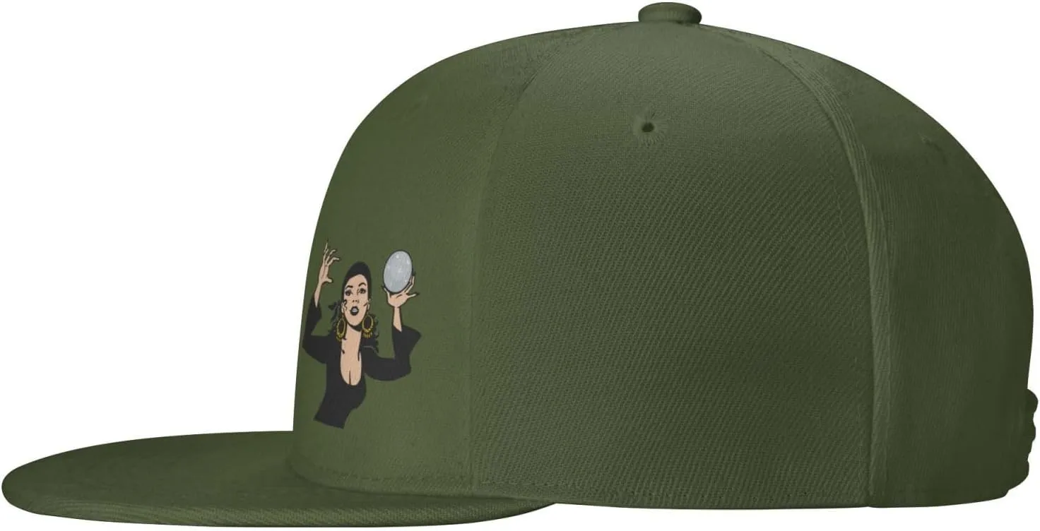 Gypsy Fortune Teller Snapback Hats for Men Women Baseball Cap Flat Bill Brim Hat
