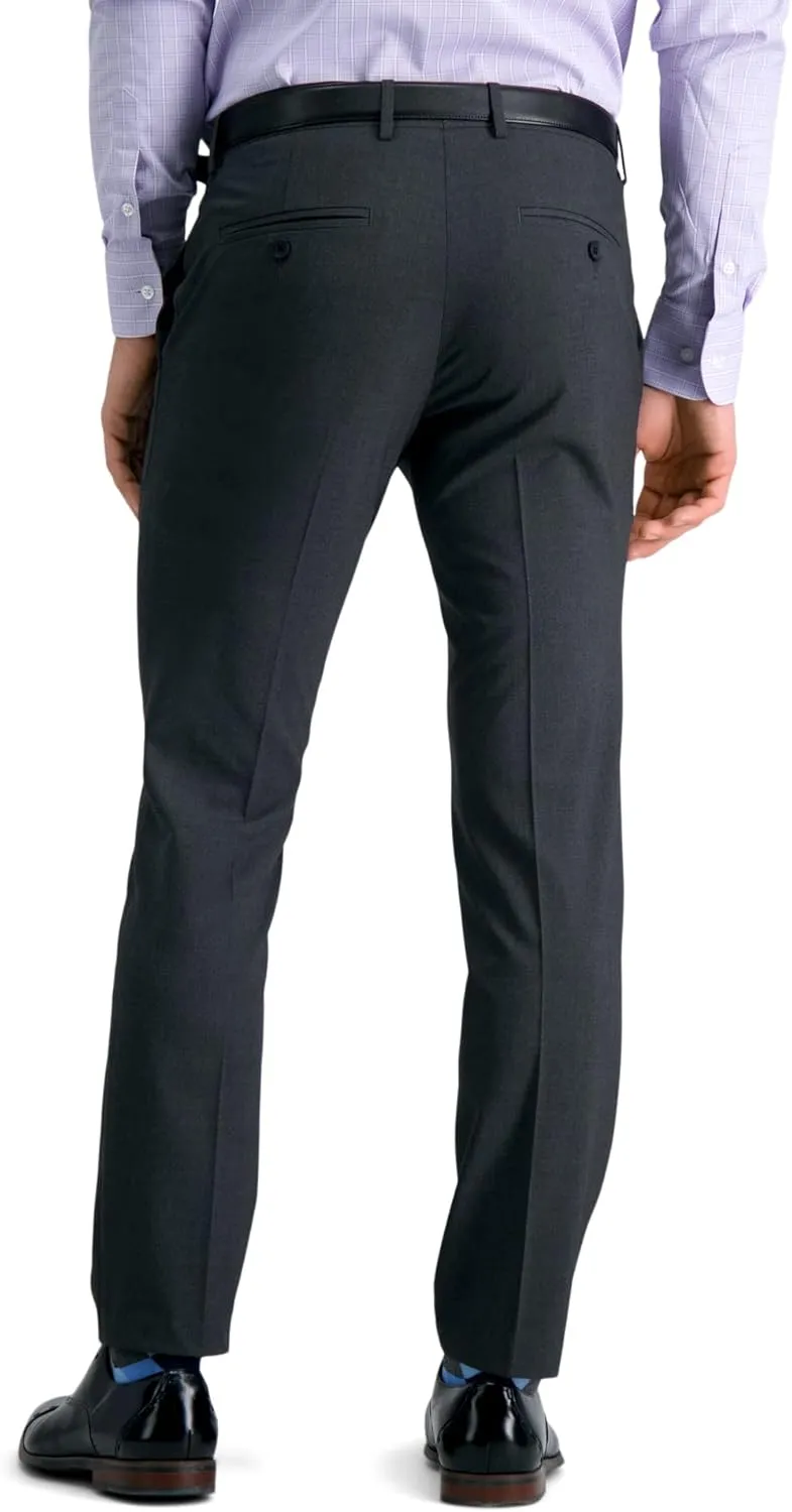 Haggar Men's 4 Way Stretch Ultra Slim Flat Front Dress Pant