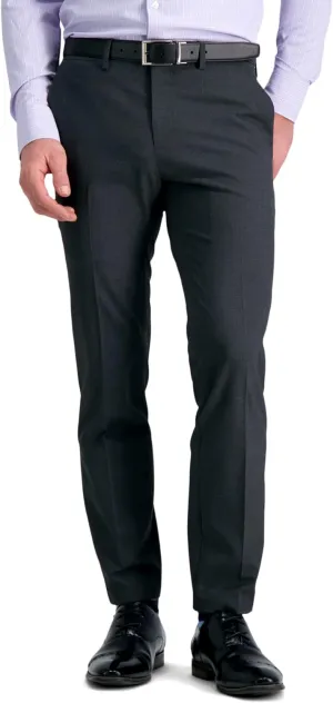 Haggar Men's 4 Way Stretch Ultra Slim Flat Front Dress Pant