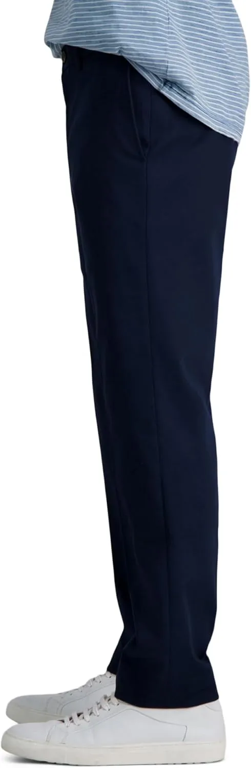 Haggar Men's Premium No Iron Khaki Slim Fit Flat Front Casual Pant