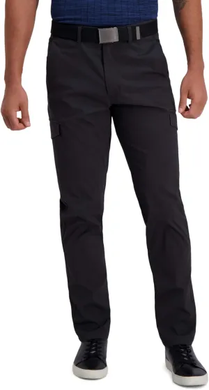 Haggar Men's The Active Series Slim/Straight Fit Flat Front Pant