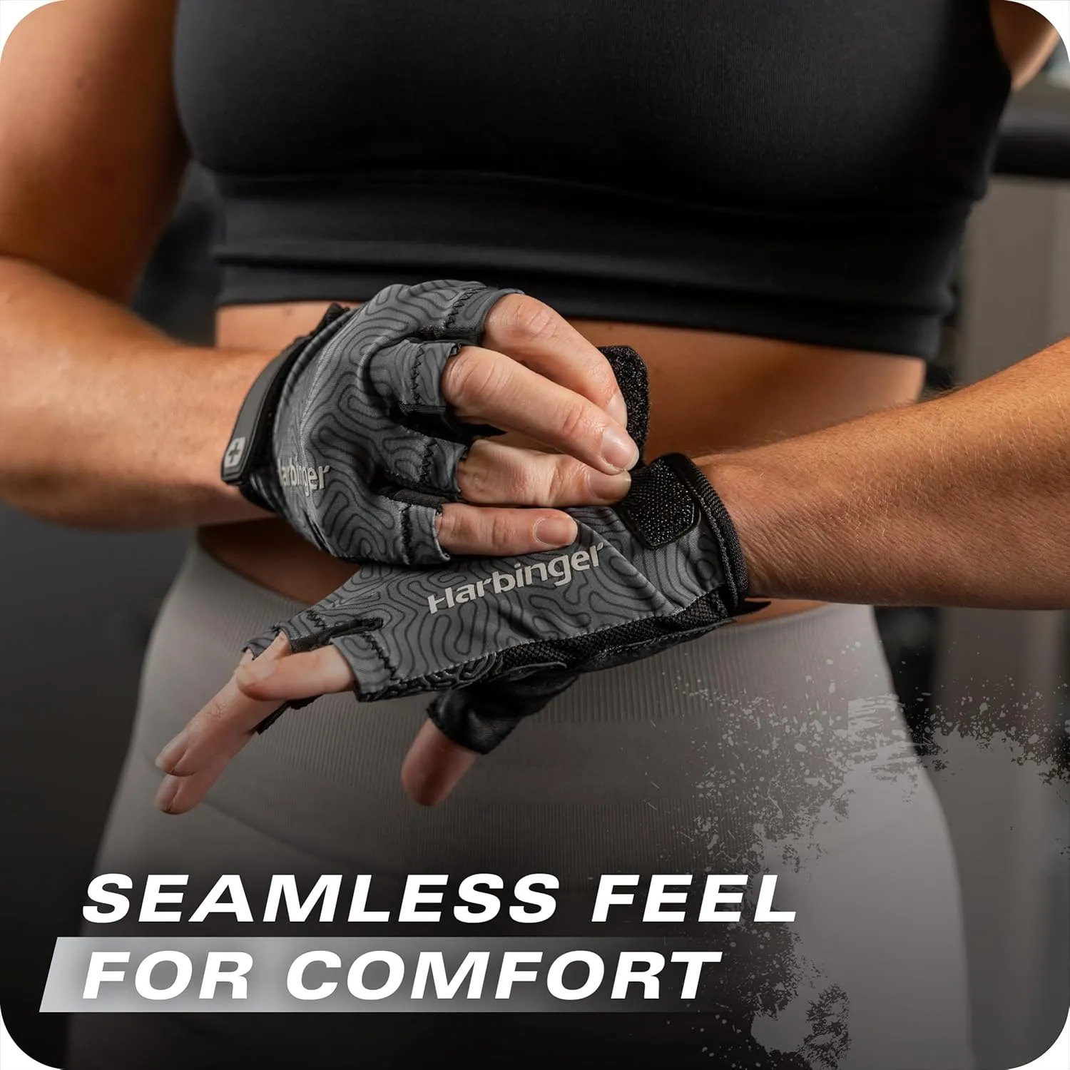 Harbinger Pro Gloves 3.0 - High Performance Training Gloves, Enhanced Grip, Breathable 4-Way Stretch, Adjustable Wrist Closure, Large, Women's