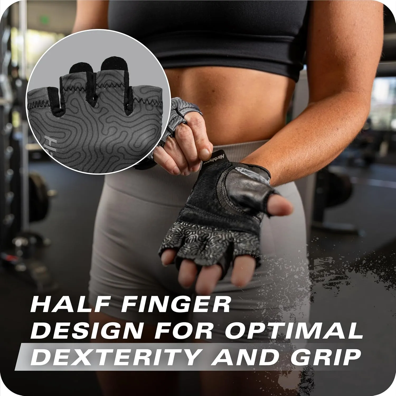 Harbinger Pro Gloves 3.0 - High Performance Training Gloves, Enhanced Grip, Breathable 4-Way Stretch, Adjustable Wrist Closure, Large, Women's
