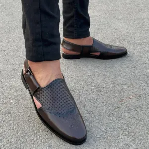 Hedgez Peshawari Brouque Sandal-7704