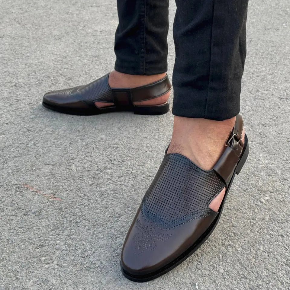 Hedgez Peshawari Brouque Sandal-7704