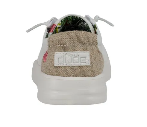 Hey Dude Natural Coconut Karina Ladies White Shoes