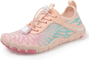 HiGropcore Water Shoes for Kids - Girls Boys Barefoot Shoes with Wide Toe Box - Quick Dry, Lightweight, Non Slip Kids Athletic Aqua Socks for Swim Beach Pool
