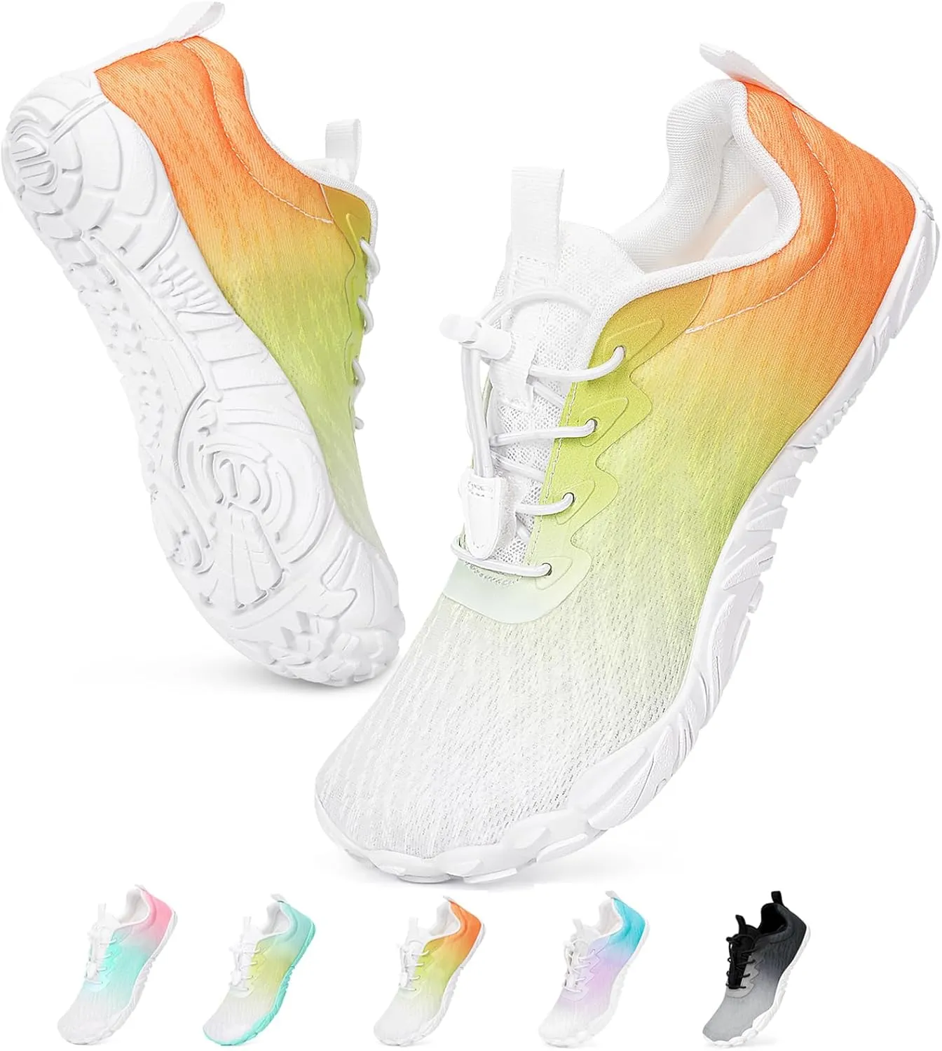 Hike Barefoot Water Shoes Women Men Footwear Wide Toe Quick-Dry Pro Barefoot Swim Beach Breathable Grounding Shoes Non-Slip Aqua Socks Shoe for Pool Walking Kayaking Hiking Surfing