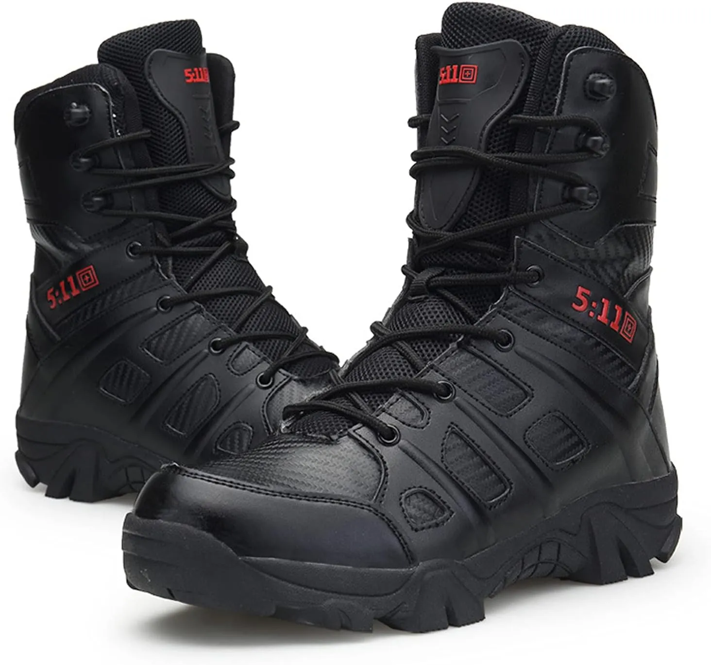 hongrenamz Walking Boots for Men Ankle High Waterproof Outdoor Hiking Trekking Climbing Shoes Lightweight Breathable Trail Boots