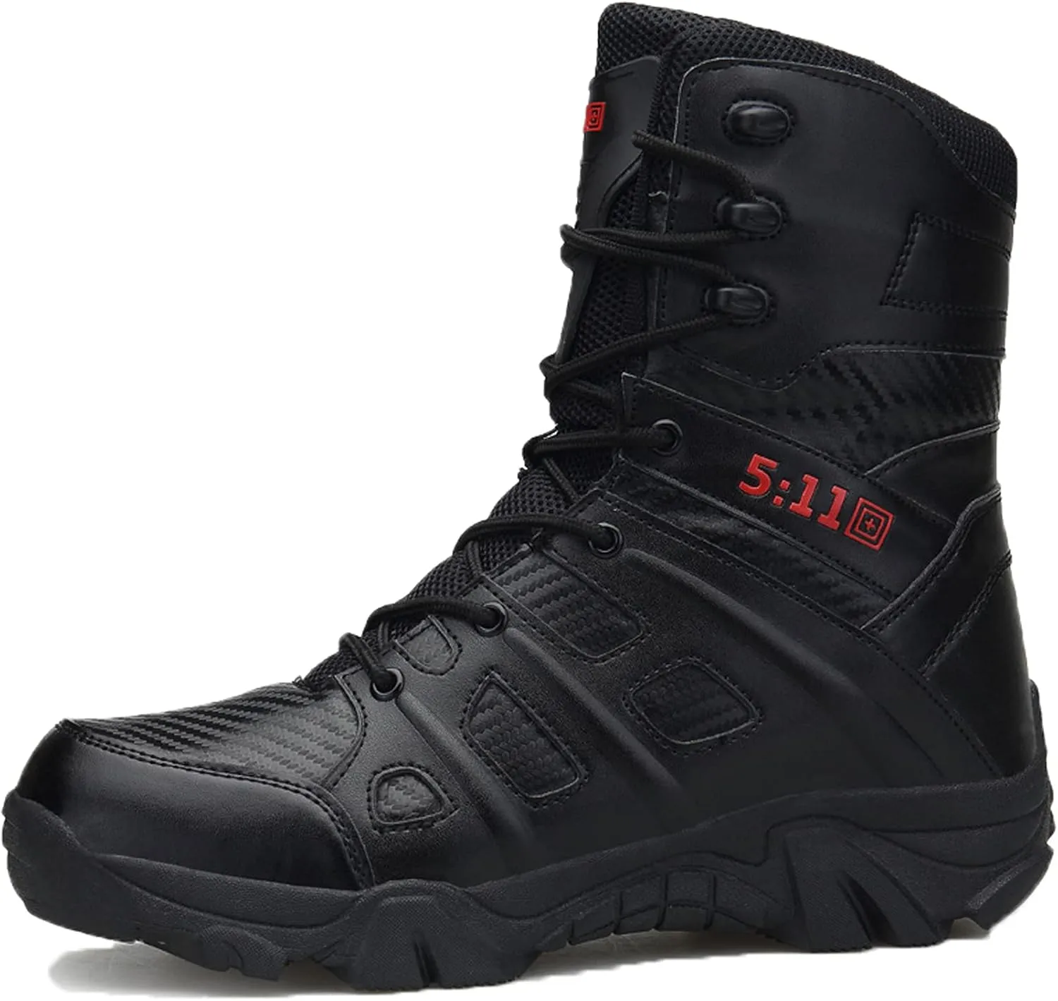 hongrenamz Walking Boots for Men Ankle High Waterproof Outdoor Hiking Trekking Climbing Shoes Lightweight Breathable Trail Boots