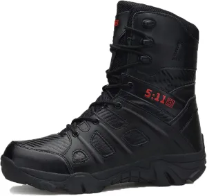 hongrenamz Walking Boots for Men Ankle High Waterproof Outdoor Hiking Trekking Climbing Shoes Lightweight Breathable Trail Boots