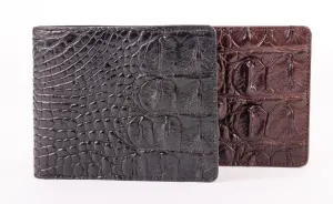 Hornback Crocodile Skin Wallet