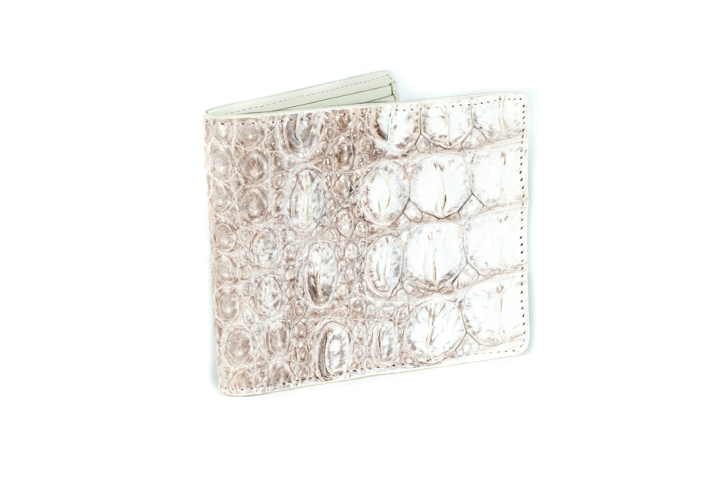 Hornback Crocodile Skin Wallet