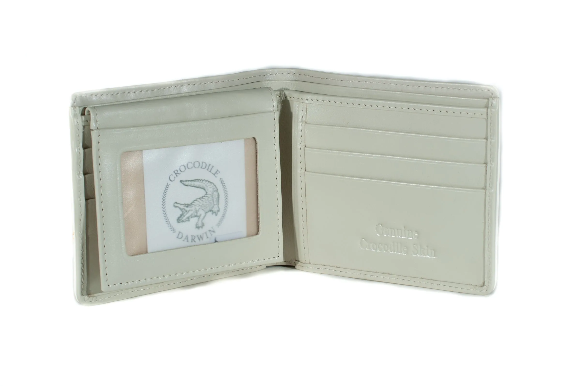 Hornback Crocodile Skin Wallet