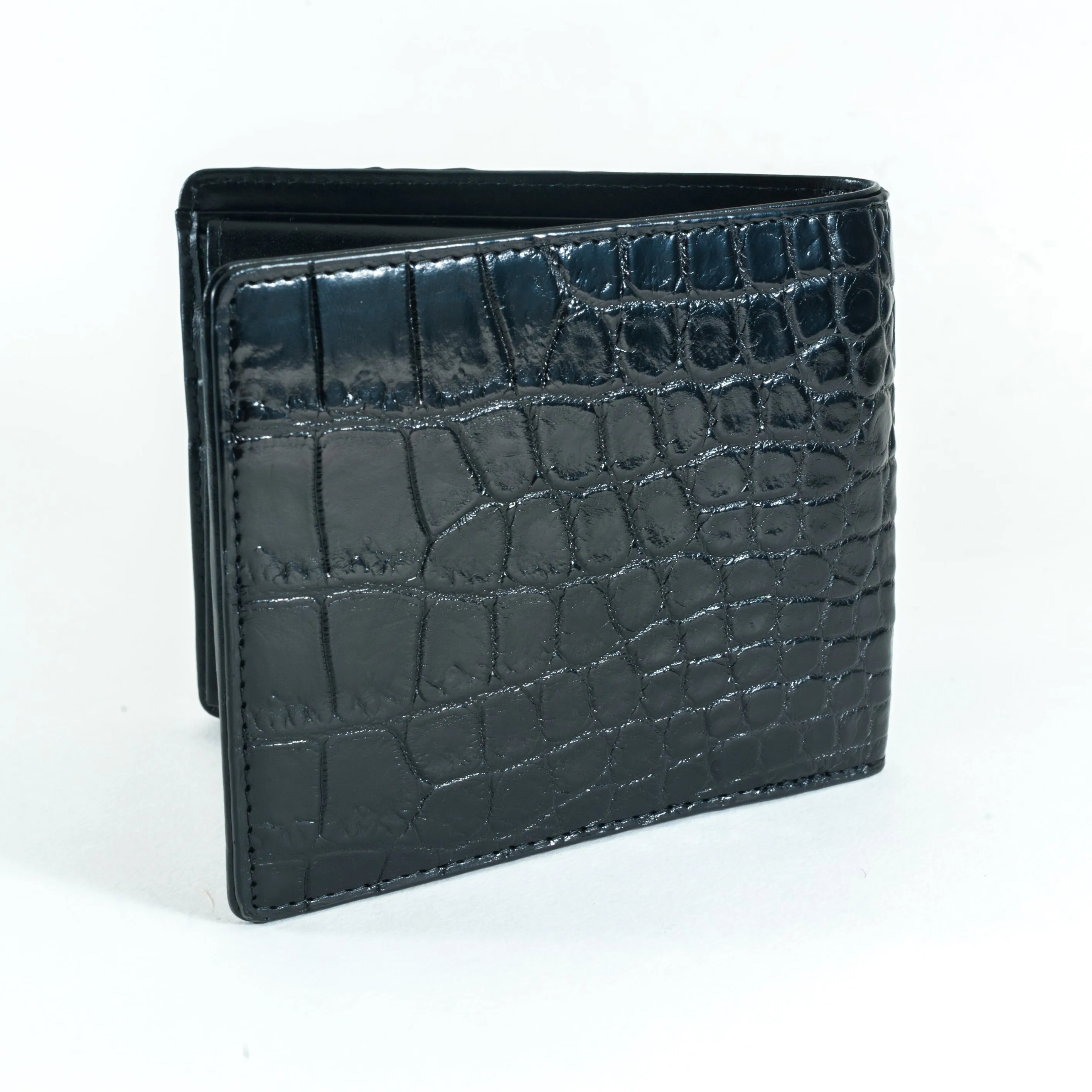 Hornback Crocodile Skin Wallet