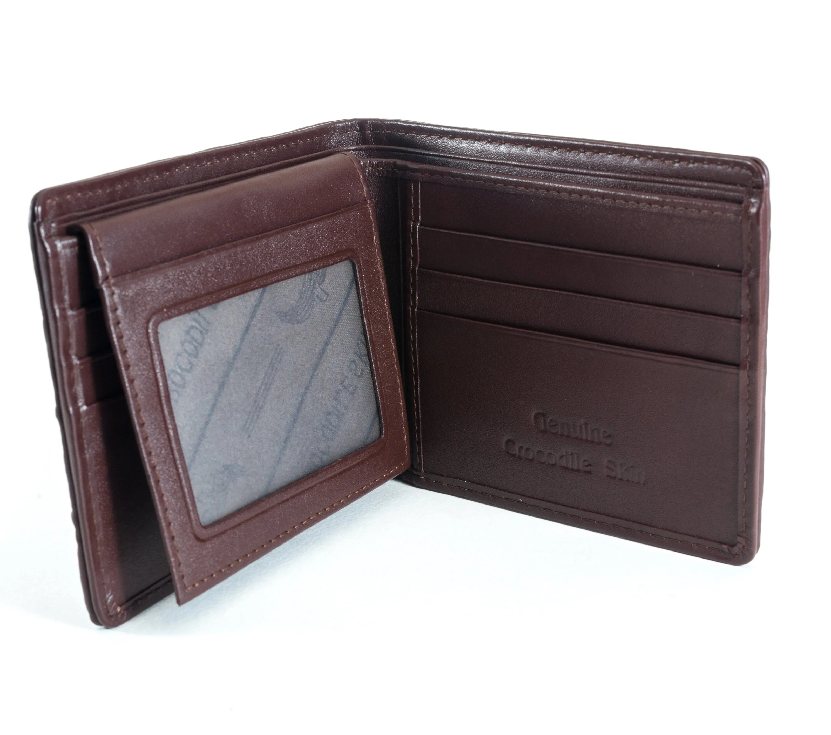 Hornback Crocodile Skin Wallet